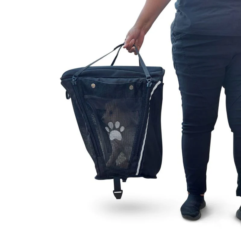 PET CARRIER & CUSHION BLACK - Image 6